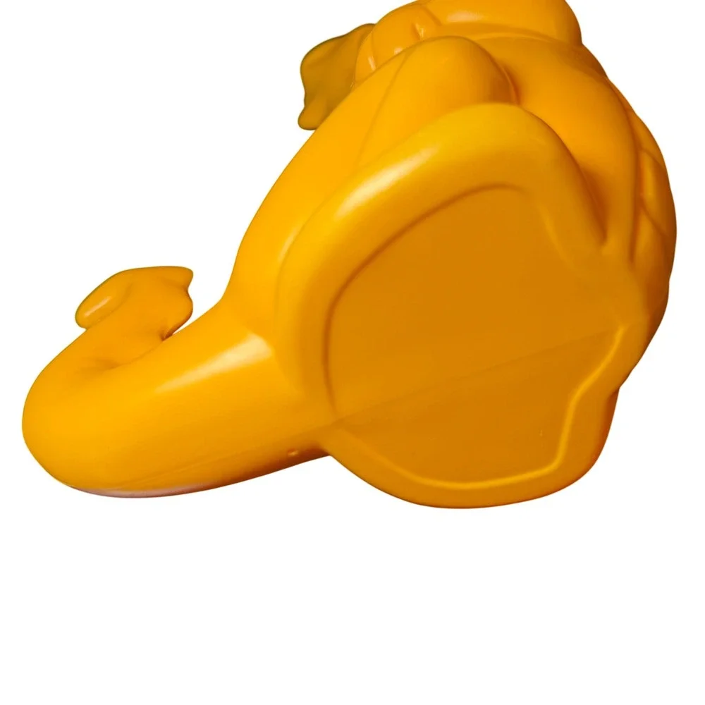 Vintage Tupperware TupperToys Yellow Dragon Dinosaur Shape Sorter Toy Learning